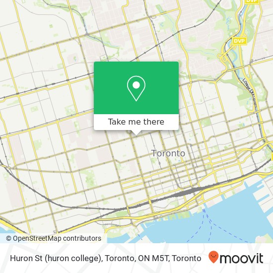 Huron St (huron college), Toronto, ON M5T plan