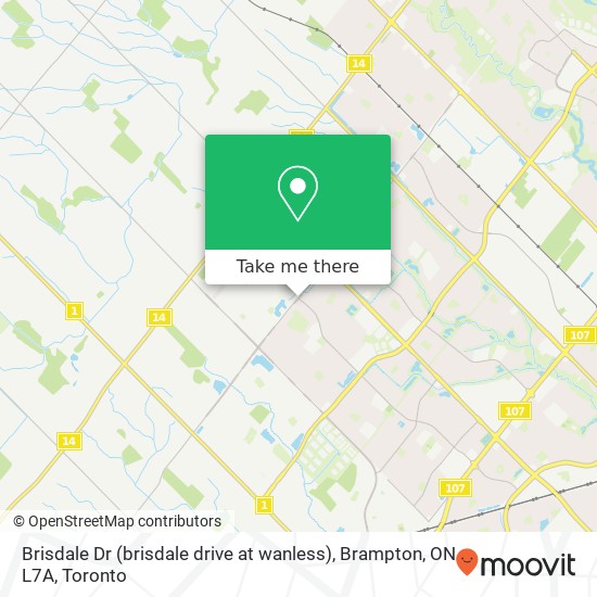 Brisdale Dr (brisdale drive at wanless), Brampton, ON L7A plan