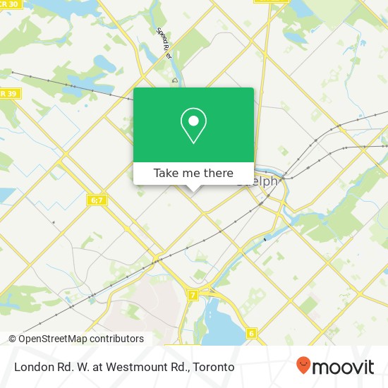 London Rd. W. at Westmount Rd. map