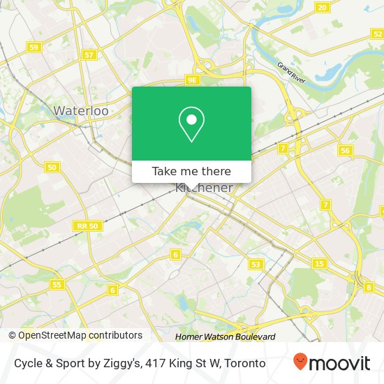 Cycle & Sport by Ziggy's, 417 King St W map