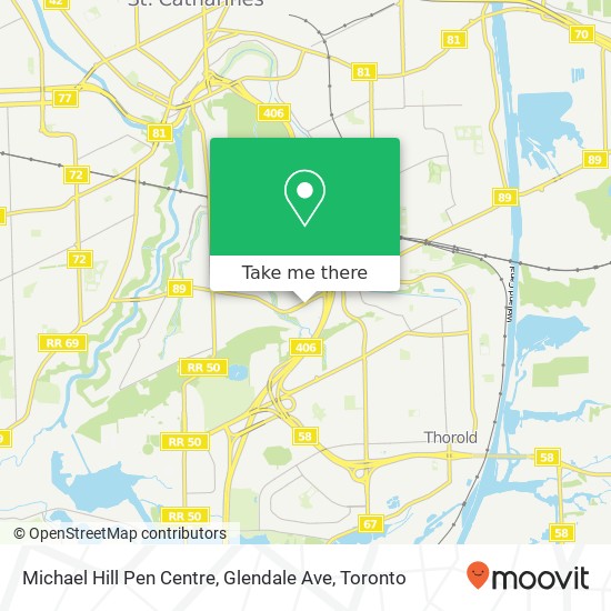 Michael Hill Pen Centre, Glendale Ave map