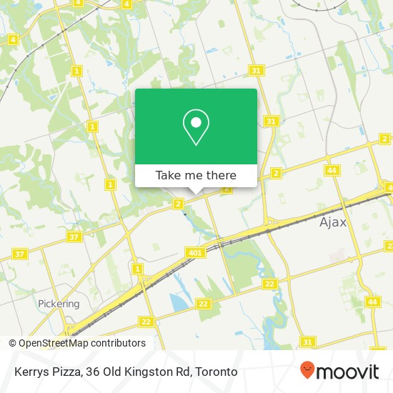 Kerrys Pizza, 36 Old Kingston Rd map