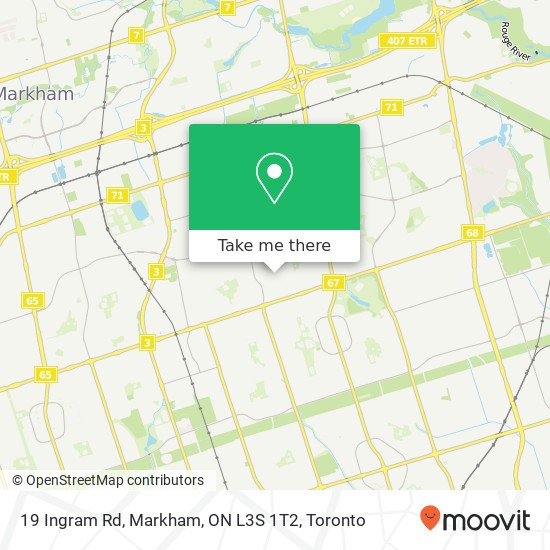 19 Ingram Rd, Markham, ON L3S 1T2 map