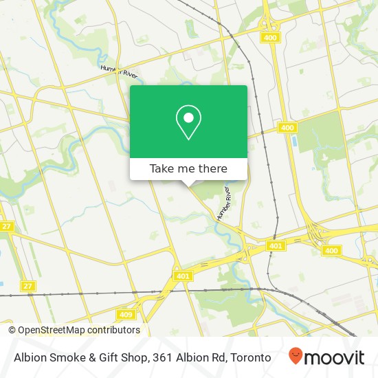 Albion Smoke & Gift Shop, 361 Albion Rd map
