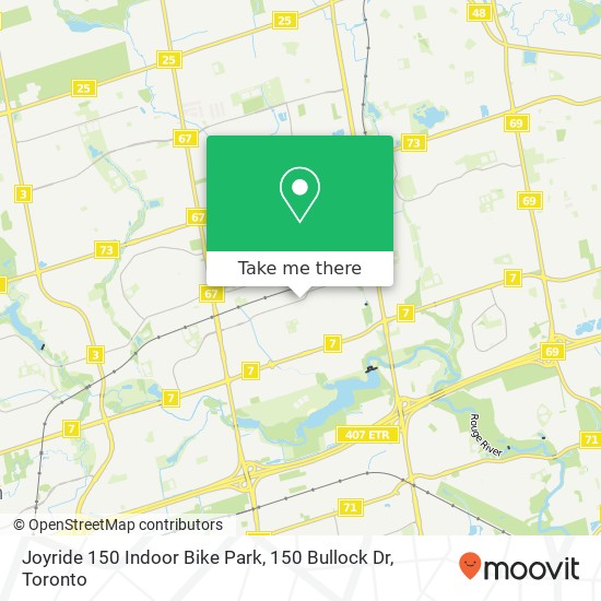 Joyride 150 Indoor Bike Park, 150 Bullock Dr map