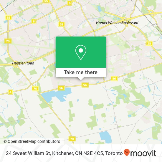 24 Sweet William St, Kitchener, ON N2E 4C5 map