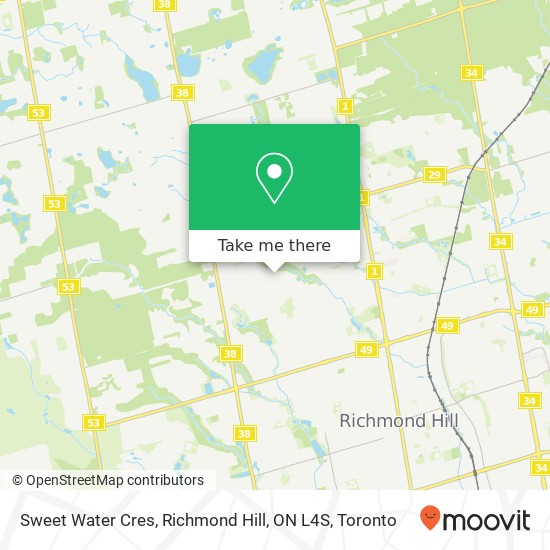 Sweet Water Cres, Richmond Hill, ON L4S map