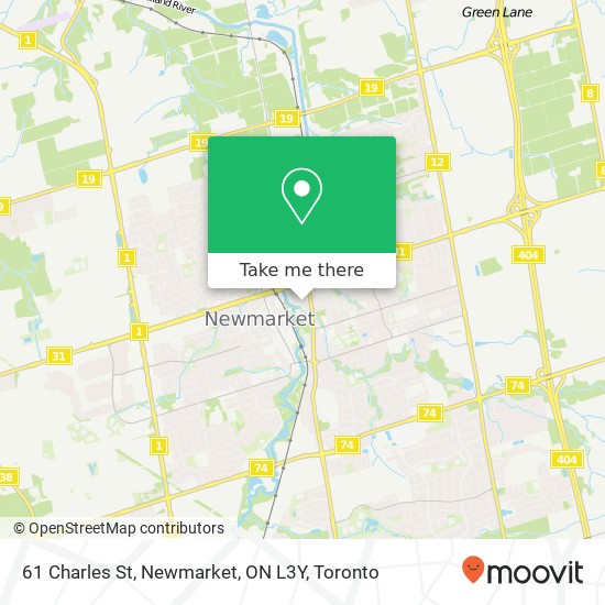 61 Charles St, Newmarket, ON L3Y map