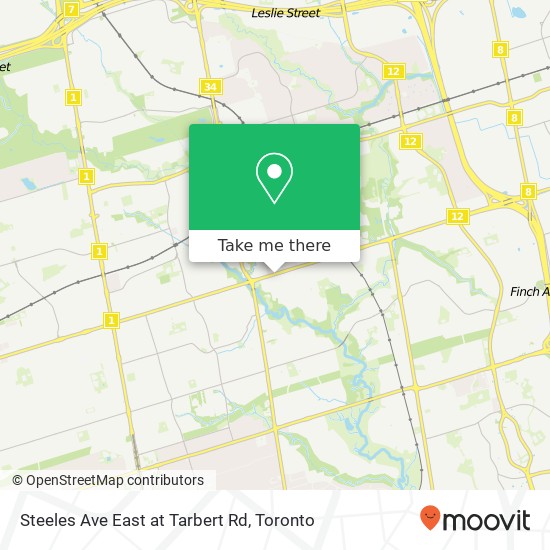 Steeles Ave East at Tarbert Rd map