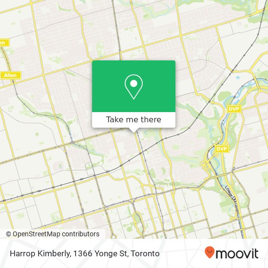 Harrop Kimberly, 1366 Yonge St map