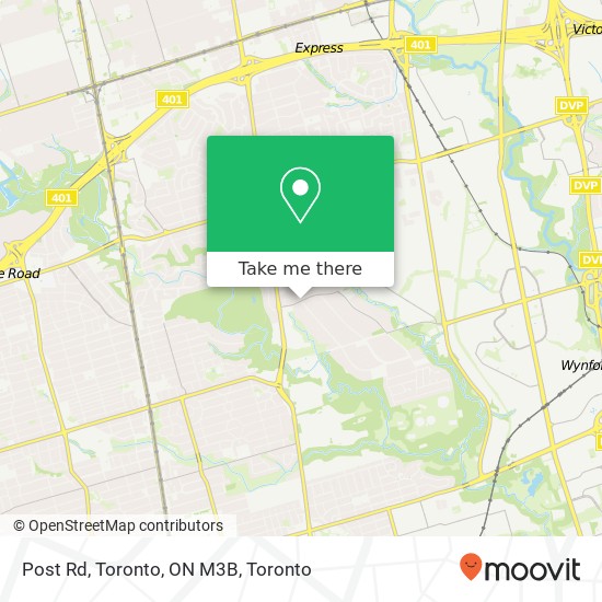 Post Rd, Toronto, ON M3B plan