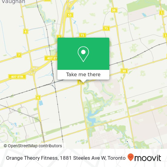 Orange Theory Fitness, 1881 Steeles Ave W map