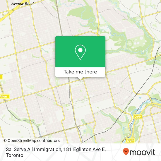 Sai Serve All Immigration, 181 Eglinton Ave E map