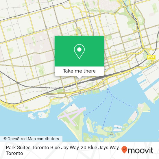 Park Suites Toronto Blue Jay Way, 20 Blue Jays Way map