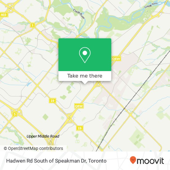 Hadwen Rd South of Speakman Dr map