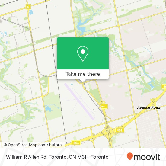 William R Allen Rd, Toronto, ON M3H map