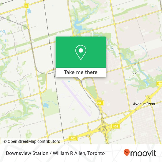 Downsview Station / William R Allen map