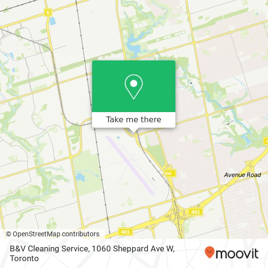 B&V Cleaning Service, 1060 Sheppard Ave W plan