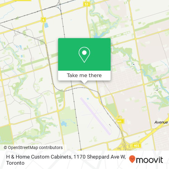 H & Home Custom Cabinets, 1170 Sheppard Ave W map