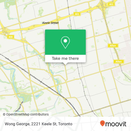 Wong George, 2221 Keele St map