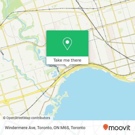 Windermere Ave, Toronto, ON M6S map
