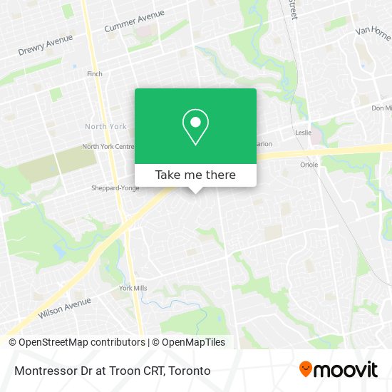 Montressor Dr at Troon CRT map