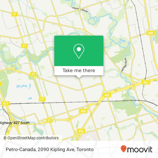 Petro-Canada, 2090 Kipling Ave map