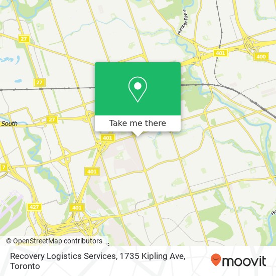Recovery Logistics Services, 1735 Kipling Ave map
