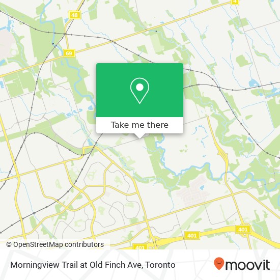 Morningview Trail at Old Finch Ave map