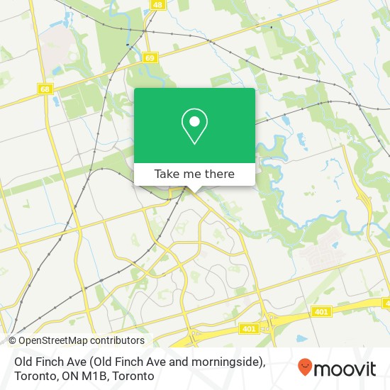 Old Finch Ave (Old Finch Ave and morningside), Toronto, ON M1B map