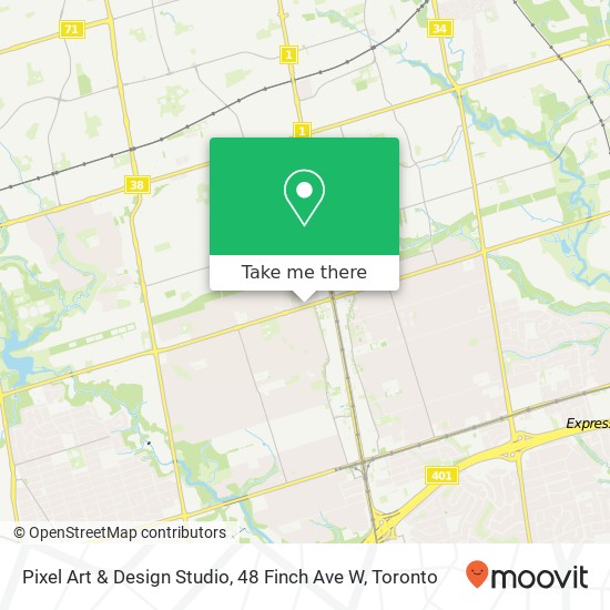 Pixel Art & Design Studio, 48 Finch Ave W map