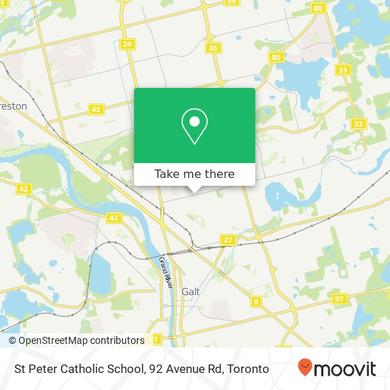 St Peter Catholic School, 92 Avenue Rd map