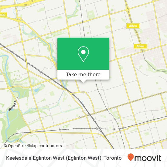 Keelesdale-Eglinton West map