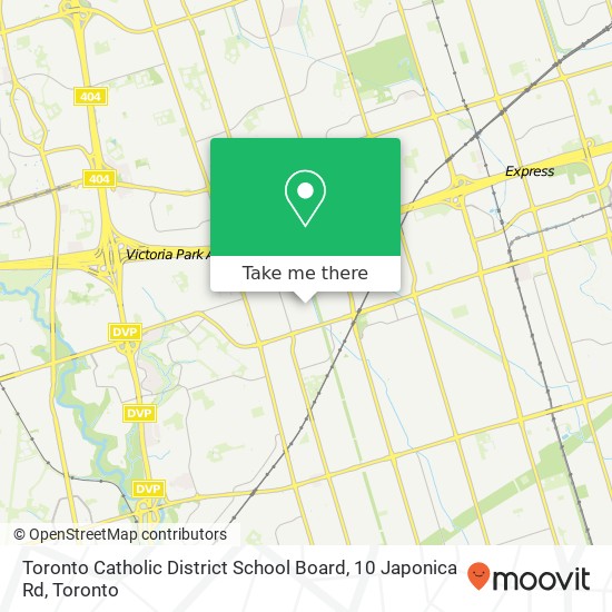 Toronto Catholic District School Board, 10 Japonica Rd plan
