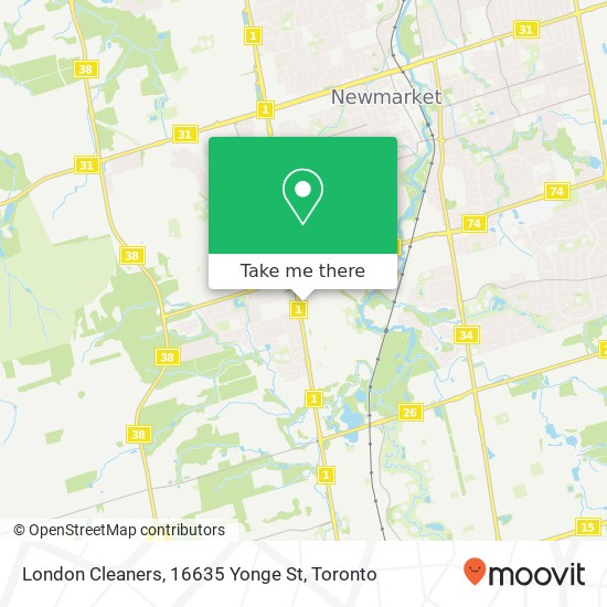 London Cleaners, 16635 Yonge St map