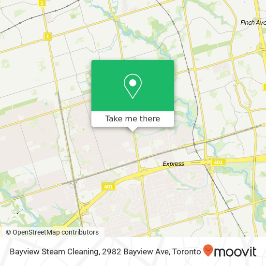 Bayview Steam Cleaning, 2982 Bayview Ave map