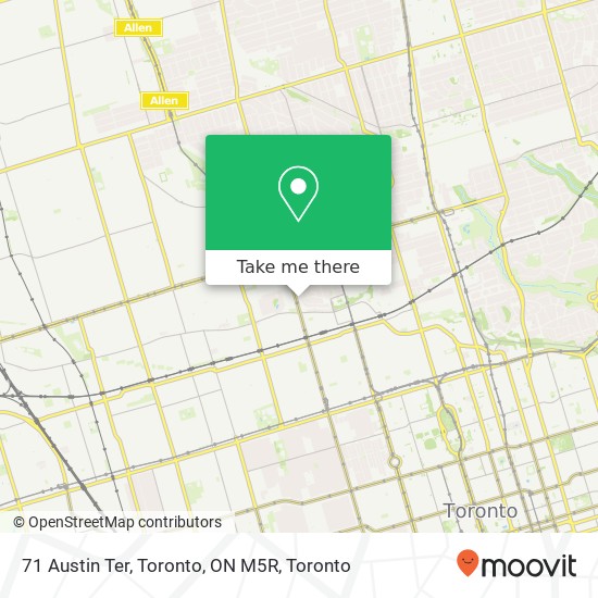 71 Austin Ter, Toronto, ON M5R map