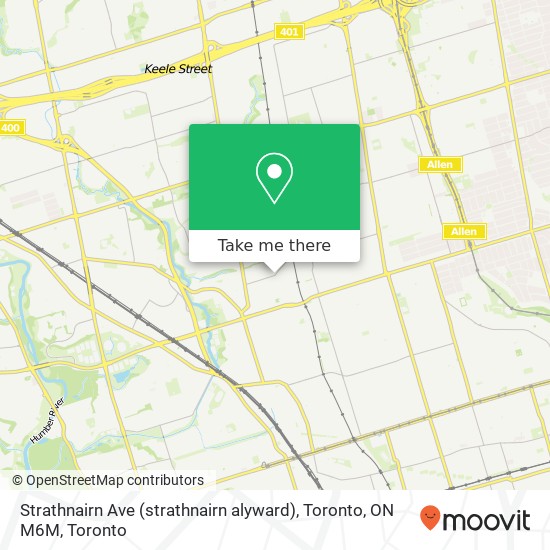 Strathnairn Ave (strathnairn alyward), Toronto, ON M6M map