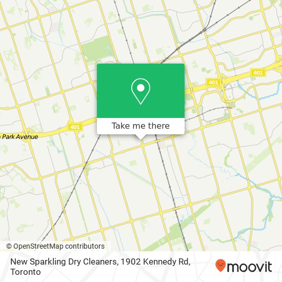 New Sparkling Dry Cleaners, 1902 Kennedy Rd plan