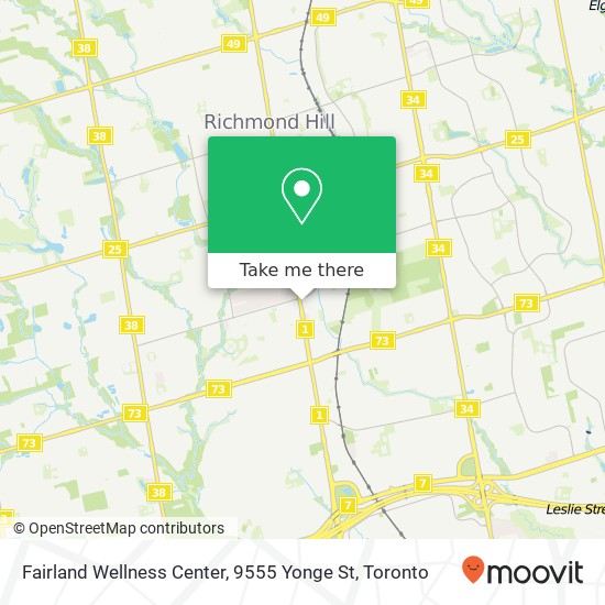 Fairland Wellness Center, 9555 Yonge St map