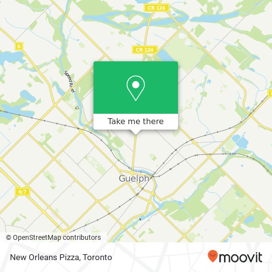 New Orleans Pizza map