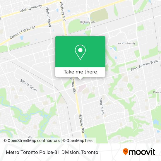 Metro Toronto Police-31 Division plan