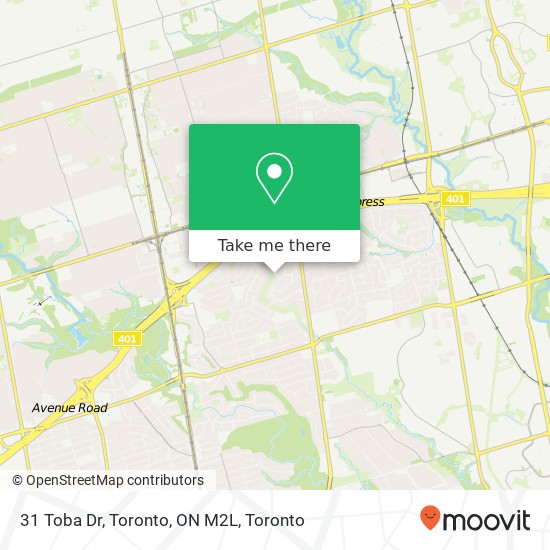 31 Toba Dr, Toronto, ON M2L map