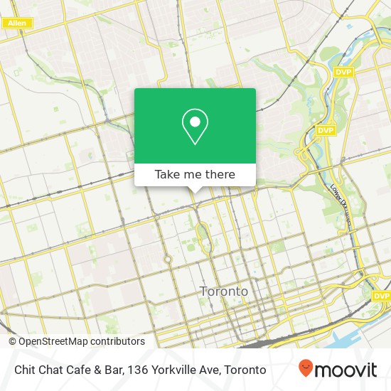 Chit Chat Cafe & Bar, 136 Yorkville Ave map