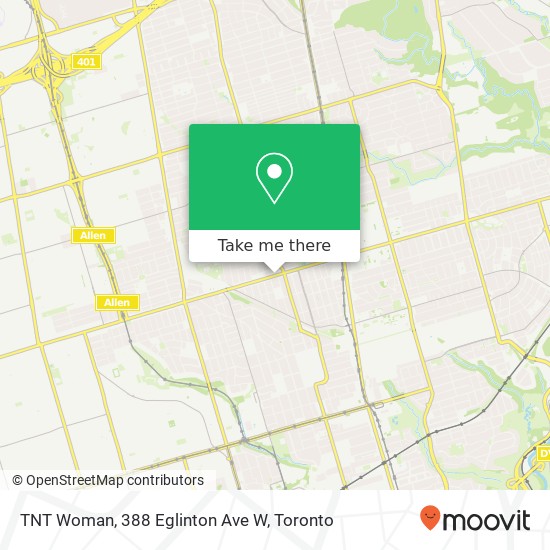 TNT Woman, 388 Eglinton Ave W plan