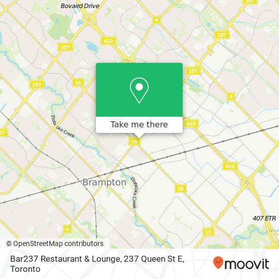 Bar237 Restaurant & Lounge, 237 Queen St E map