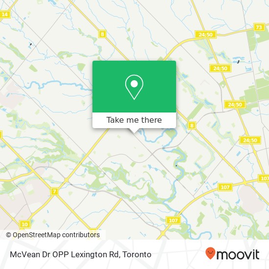 McVean Dr OPP Lexington Rd map