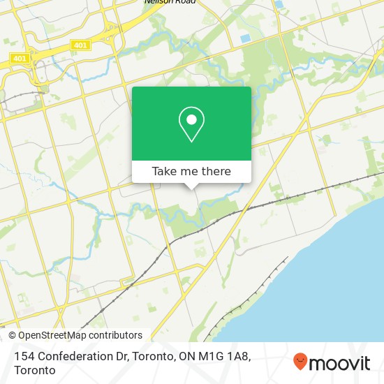 154 Confederation Dr, Toronto, ON M1G 1A8 map