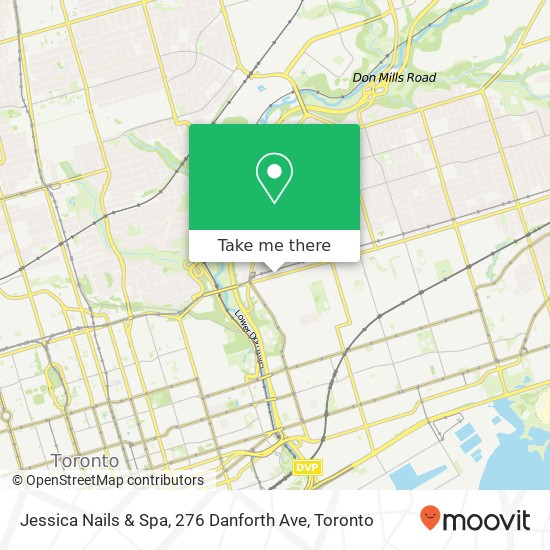 Jessica Nails & Spa, 276 Danforth Ave map