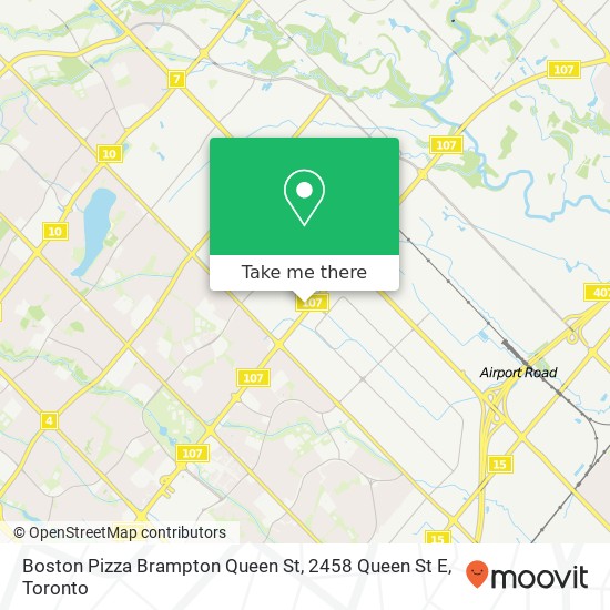 Boston Pizza Brampton Queen St, 2458 Queen St E map